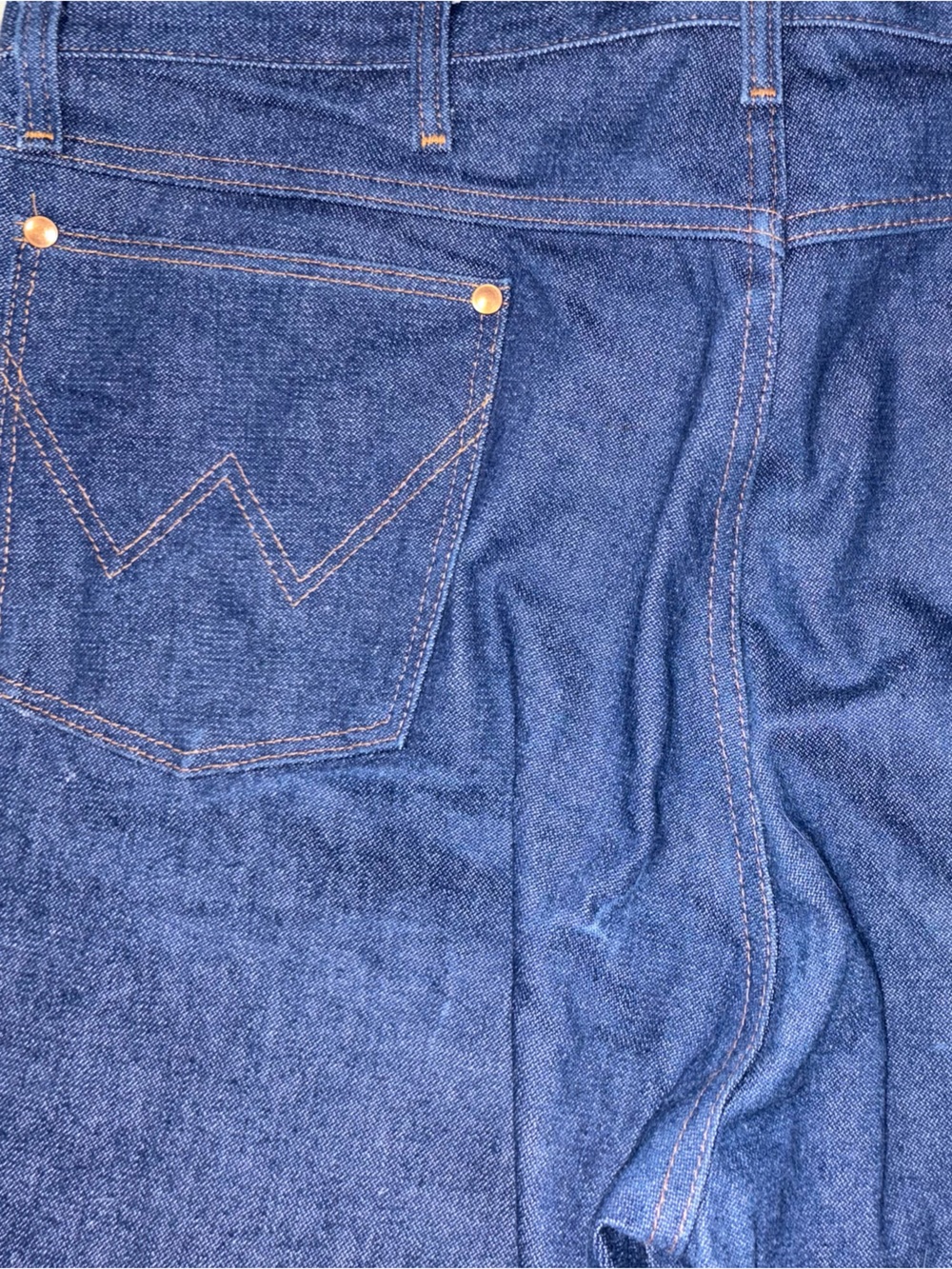 Wrangler Men’s Dark Blue Denim Jeans - Picture 5 of 8